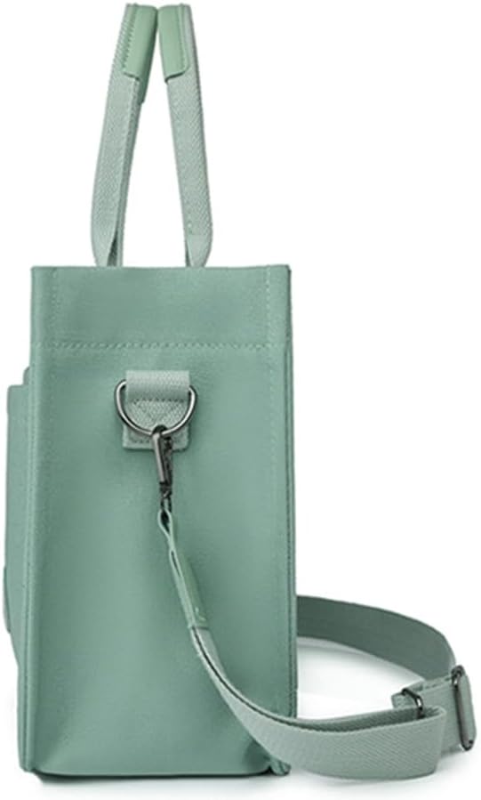 Canvas Crossbody Tote Bag for Women with Multi-Pocket D973