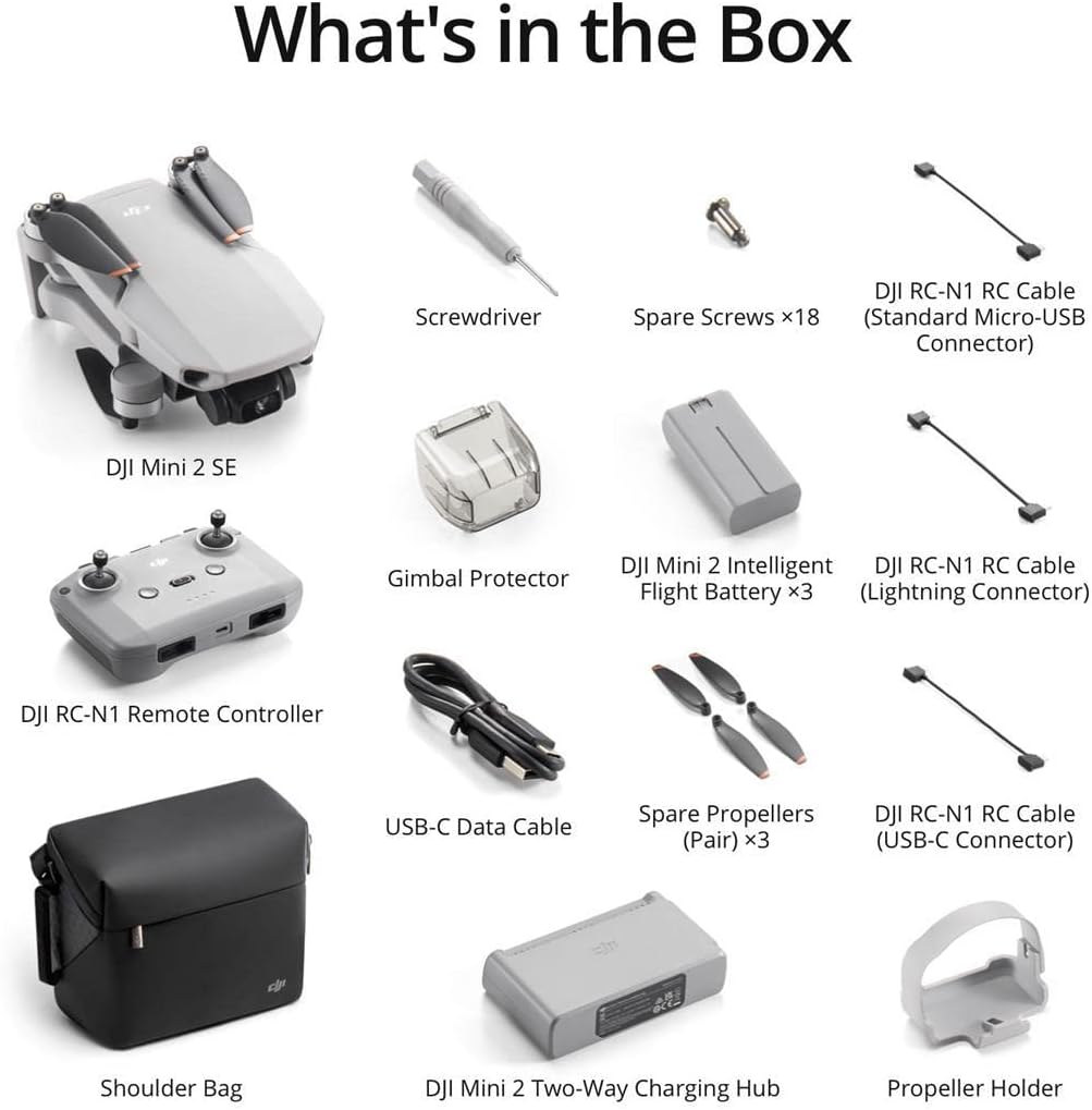 DJI Mini 2 SE Drone Fly More Combo with 64GB microSD Card W2264