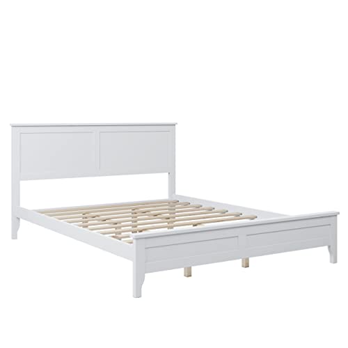 King Size Bed Frame Rustic Wood and Metal with Under Bed Storage Z58396