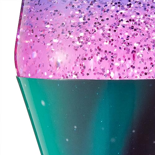 Lava® Lamp 14.5" Polar Glimmer Motion Light, Silver Glitter, Multicolor Base A86512