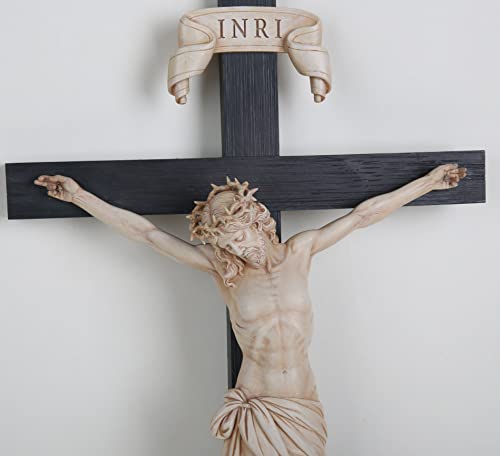 BC Catholic Crucifix Wall Cross 24" H Jesus Christ Indoor Home Decor Q2061