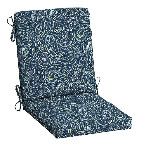 ARDEN Outdoor Dining Chair Cushion 20 x 20 in Weather-Proof Fade Resistant Sapphire Blue J523