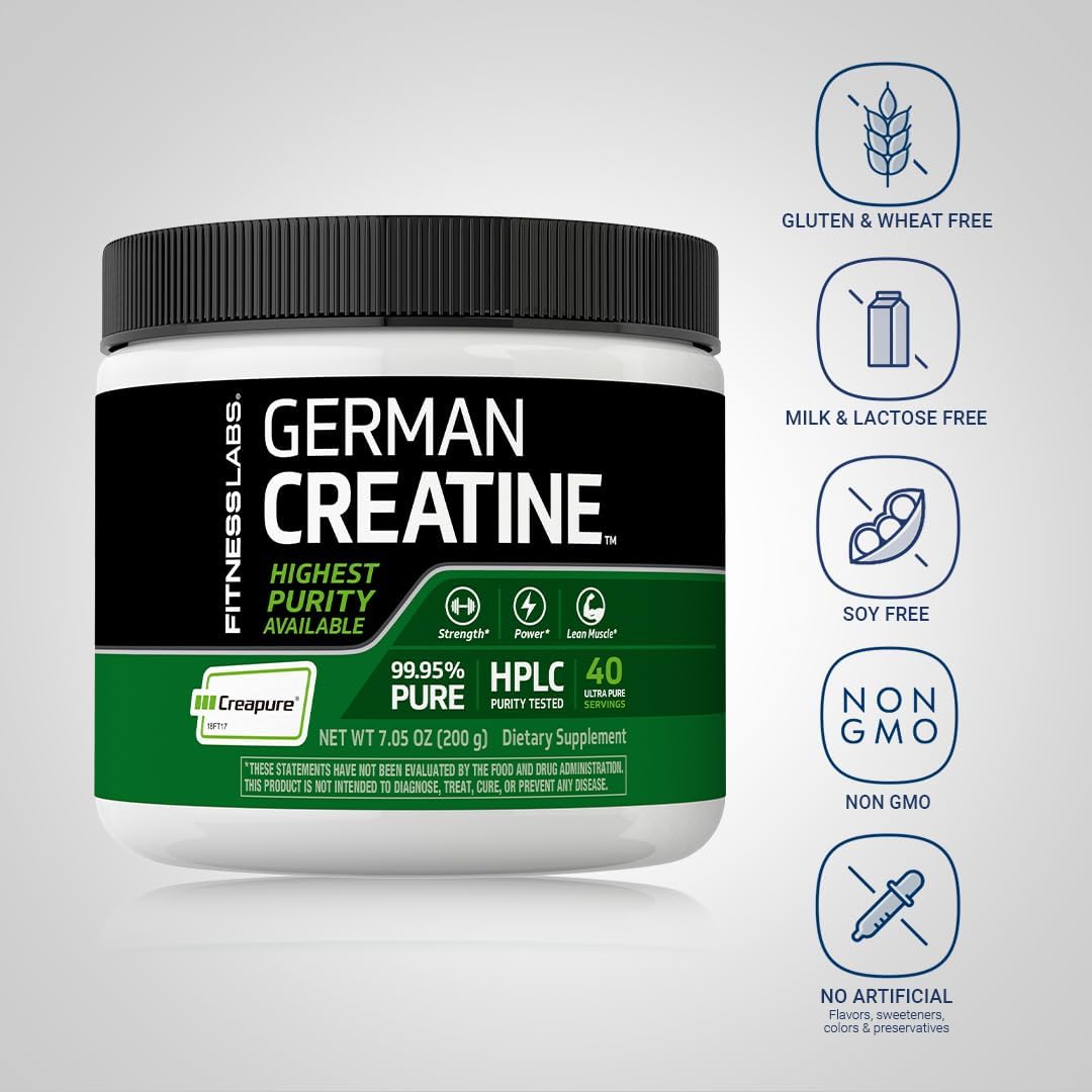 Fitness Labs German Creatine Powder Monohydrate, 7.05 oz C8050