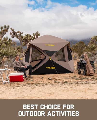 FanttikOutdoor Alpha C4 Ultra Camping Tent 4 Person Pop Up Instant Cabin M610