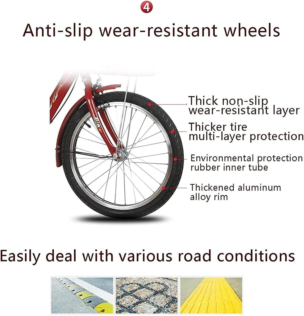Adult Tricycle 3 Wheel Bike for Adults with Large Basket I38416