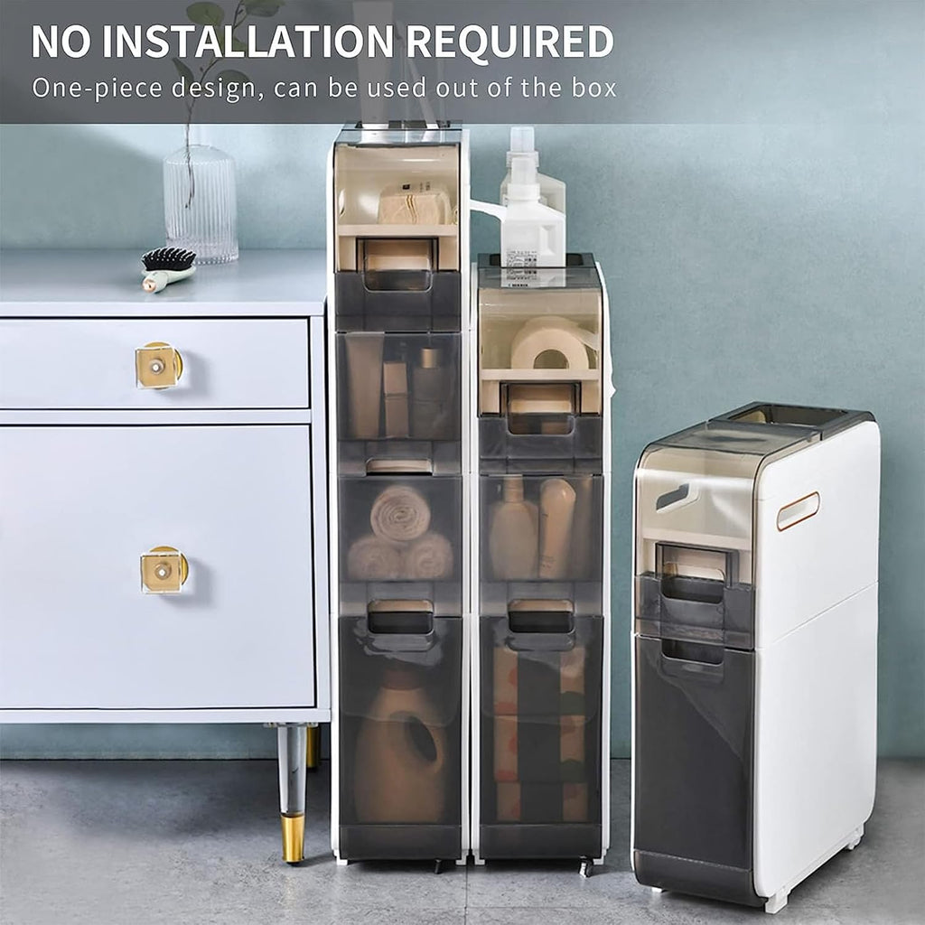Floor-standing Bathroom Storage Cabinets 2/3/4-layer Vertical L760112