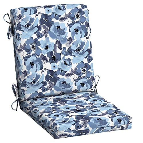 ARDEN Outdoor Dining Chair Cushion 20 x 20 in Weather-Proof Fade Resistant Sapphire Blue J523