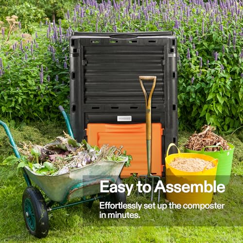 VIVOSUN Tumbling Composter 18.5 Gallon Outdoor Compost Bin S300