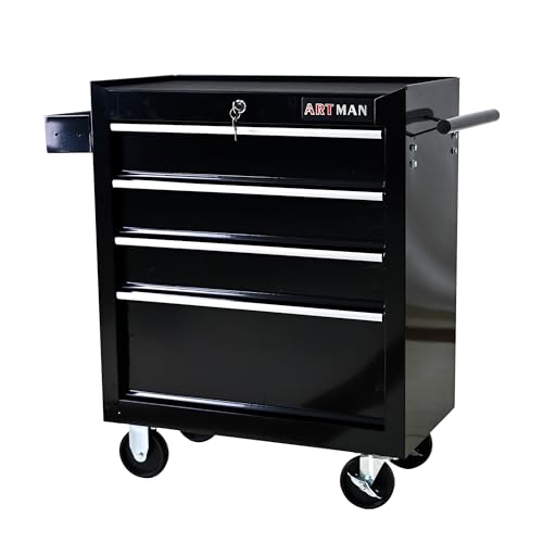 5-Drawer Rolling Tool Cart with Wheels, Black V51953