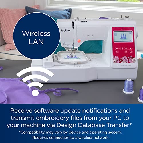 Brother PE545 Embroidery Machine with Wireless LAN and LCD Touchscreen O2843