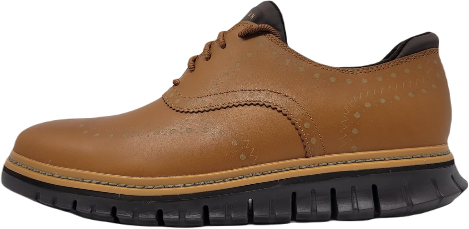 Cole Haan Men's Zerogrand Wing Ox Oxford, British Tan/Java, 11.5 M US