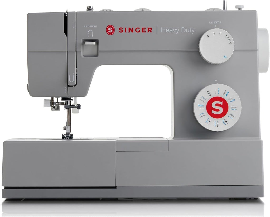 SINGER 4423 Heavy Duty Sewing Machine With Included Accessory Kit, 97 Stitch Applications, Simple, Easy To Use & Great for Beginners + SINGER Heavy Duty Presser Feet Kit
