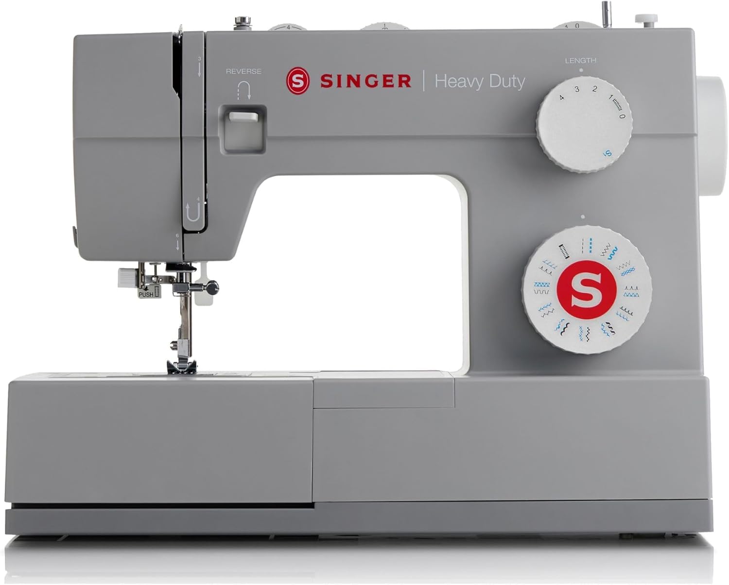 SINGER 4423 Heavy Duty Sewing Machine With Included Accessory Kit, 97 Stitch Applications, Simple, Easy To Use & Great for Beginners + SINGER Heavy Duty Presser Feet Kit