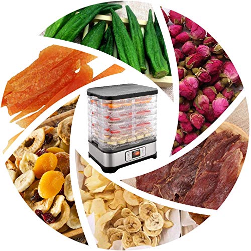Food Dehydrator Machine, 8 Trays, 400W Digital Timer, BPA Free X8953