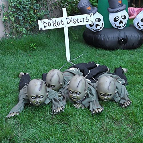 AW Halloween Prop Zombie Groundbreaker with Sound & LED Eyes Z407