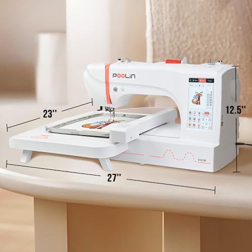 EOC06 Embroidery Machine 7.9x11 Inch Large Hoop with Touchscreen G2232