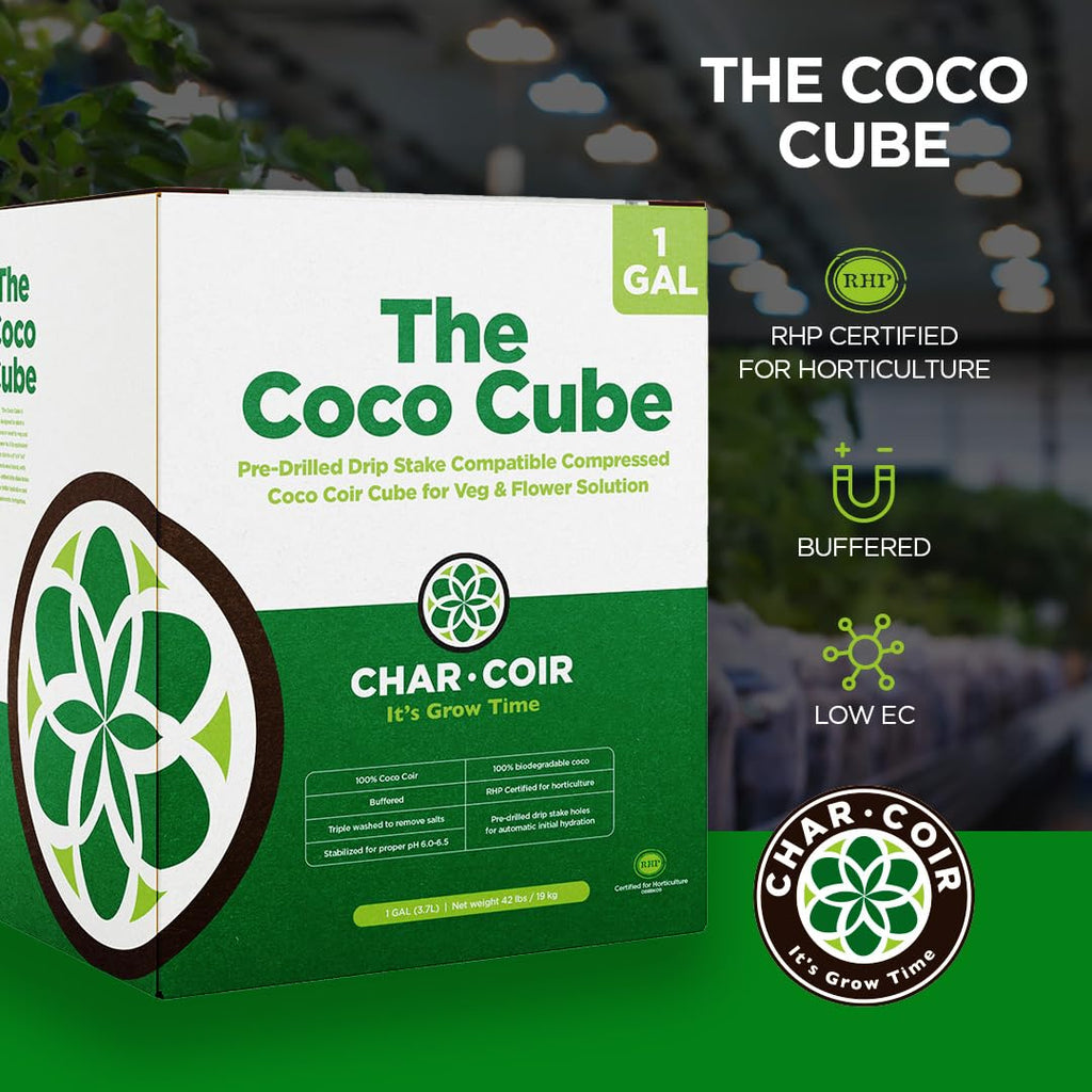 Coco Cube RHP Certified Coco Coir, 1 Gal, Case of 32 O662005