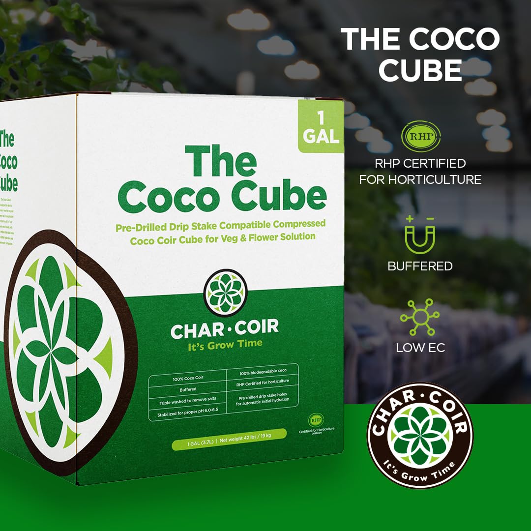 Coco Cube RHP Certified Coco Coir, 1 Gal, Case of 32 O662005