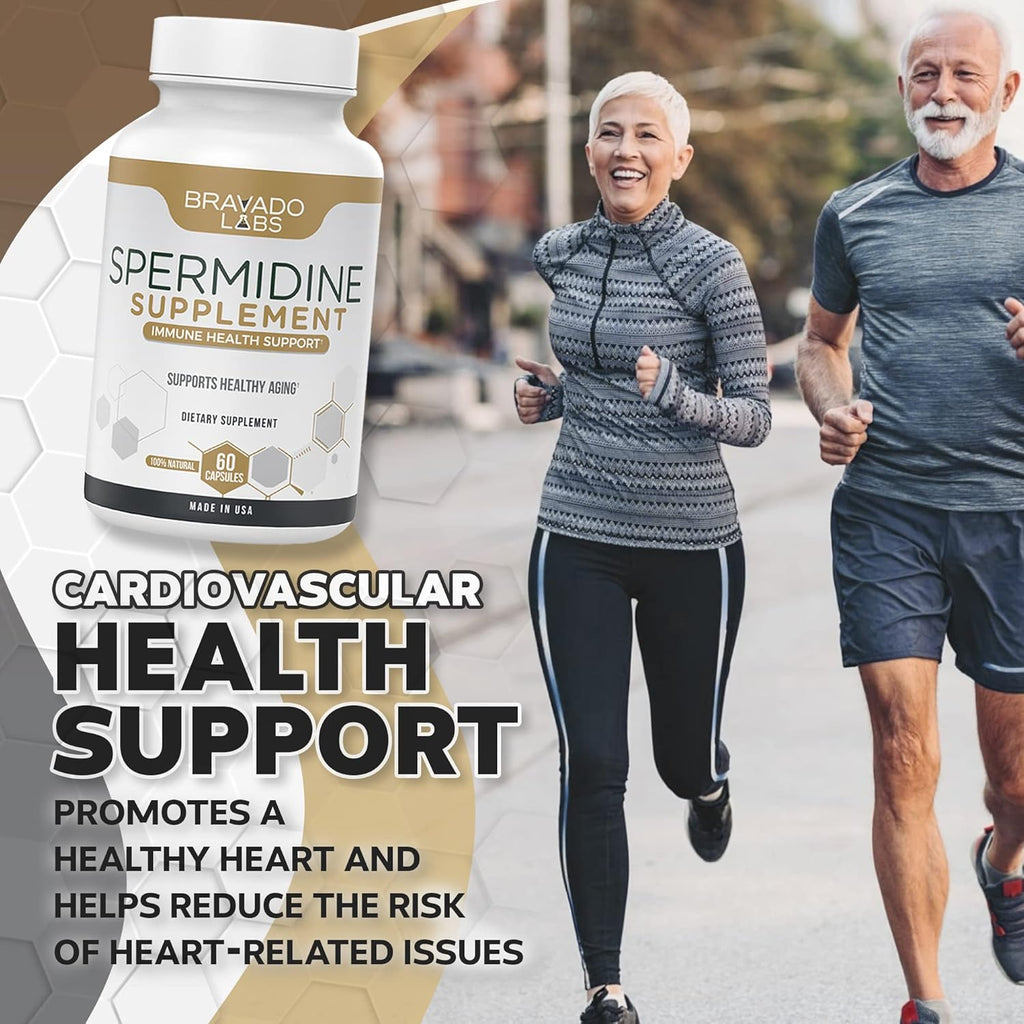 Spermidine Supplement with Wheat Germ Extract and Thiamine - Non-GMO - 60 ct R684