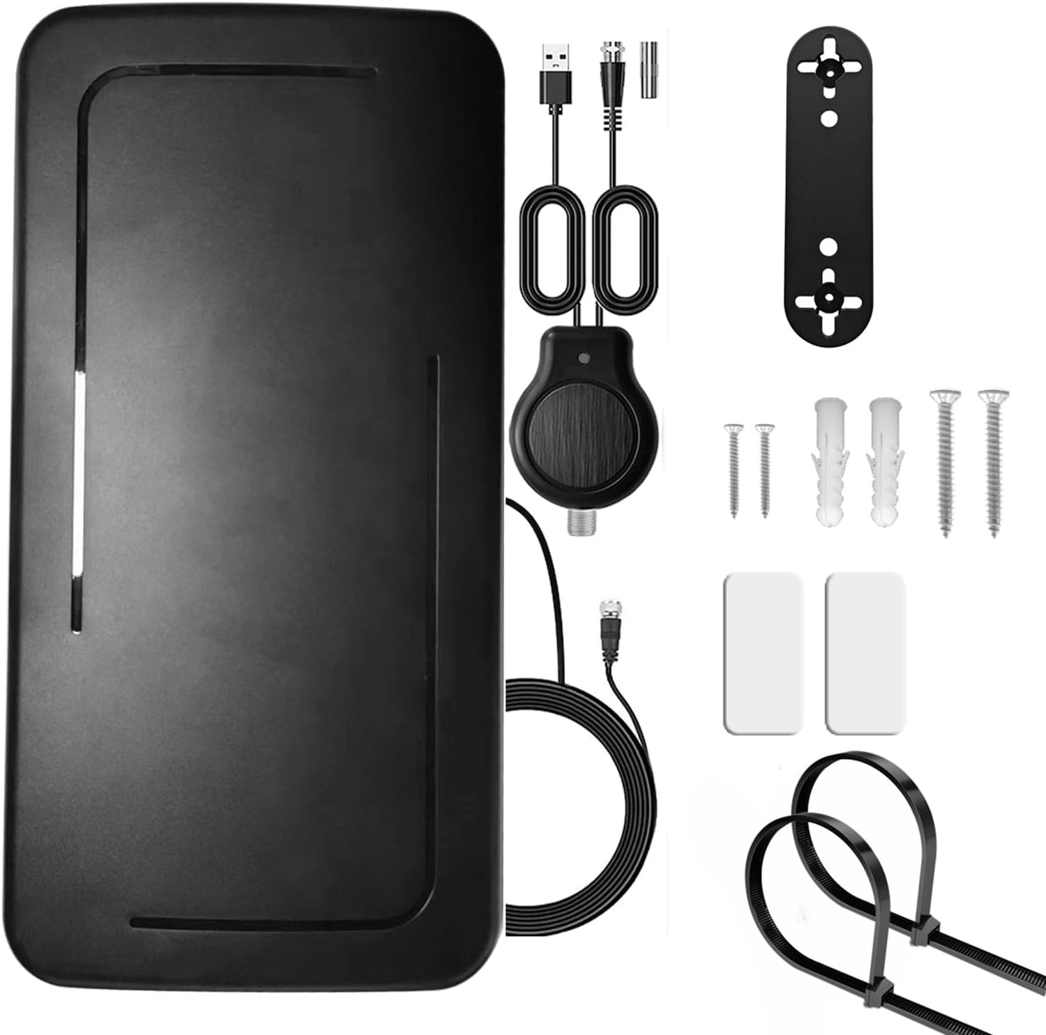 TV Antenna for Smart TV - Indoor Digital HD Antenna 4K VHF UHF 32.8ft Coax Cable G3537