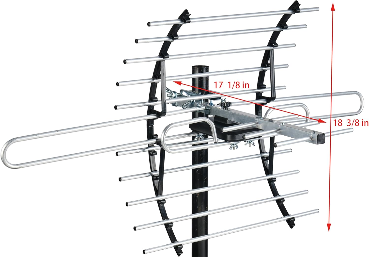 CeKay Outdoor HDTV Antenna for Smart TV and All Older TVs, 8K 4K 1080P, Weather Resistant C231174