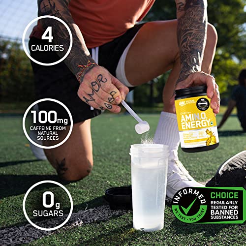 Optimum Nutrition Amino Energy Pre Workout Powder, Pineapple, 30 Servings C529