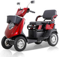 3 Speed Control 1000W 2 Seater Mobility Scooters with Bluetooth Speaker & 500lbs Weight Capacity, 36-Mile Range, Mobility Scooters at 15 MPH for Adults & Seniors, Red