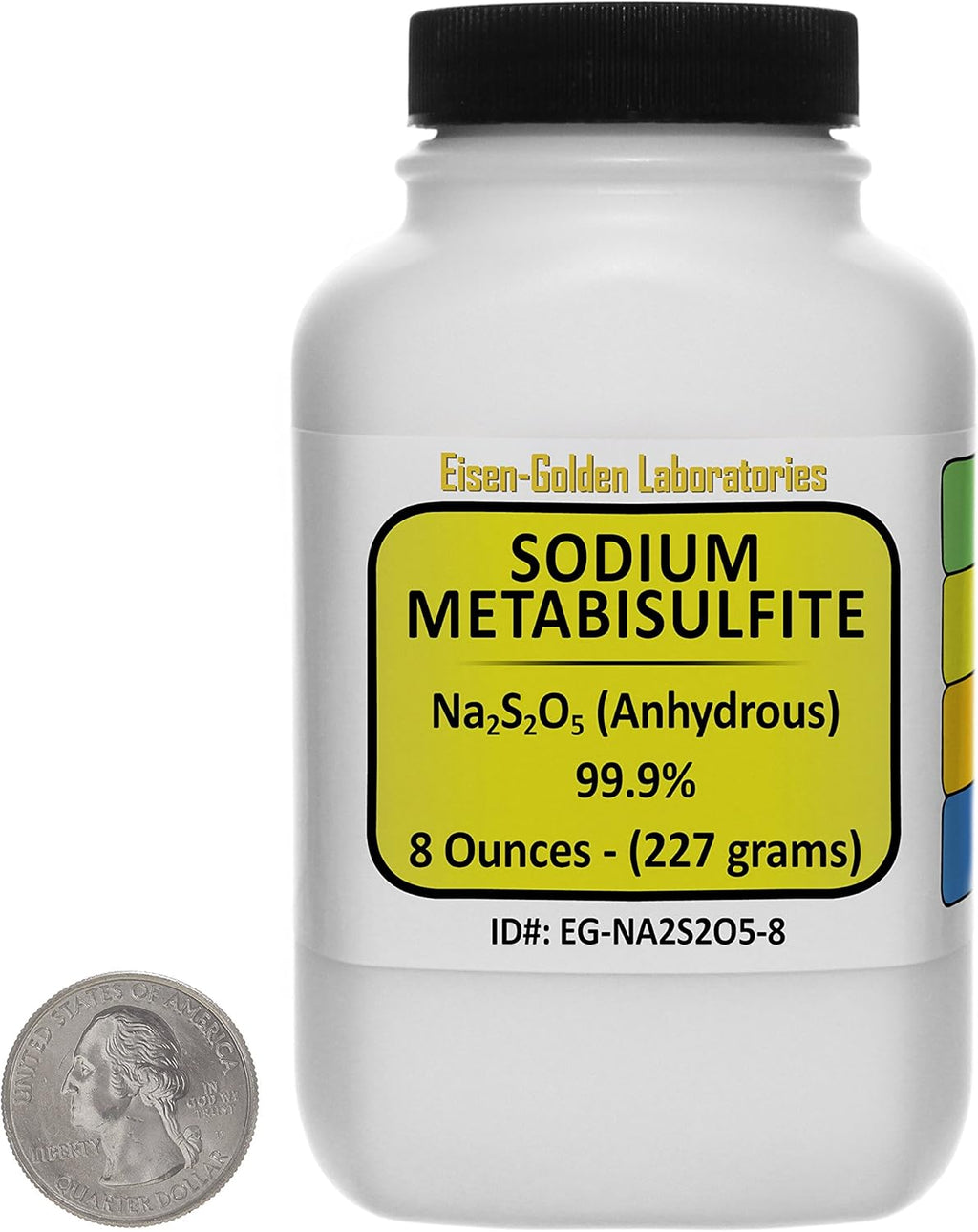 Sodium Metabisulfite [Na2S2O5] 99.9% ACS Grade Powder 8 Oz in a Space-Saver Bottle