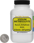 Sodium Metabisulfite [Na2S2O5] 99.9% ACS Grade Powder 8 Oz in a Space-Saver Bottle