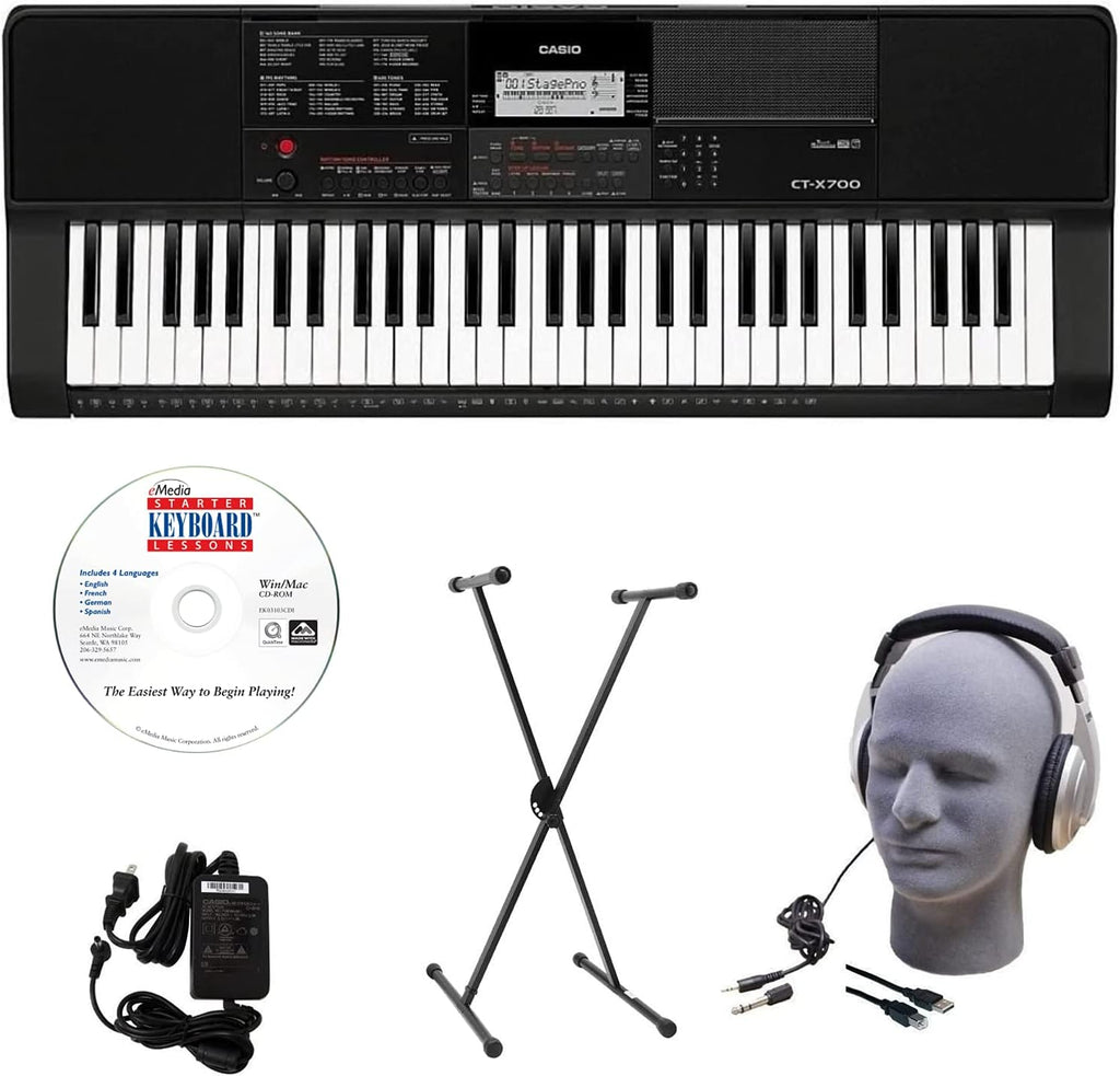 Casio CT-X700 Keyboard Pack with Adjustable Bench Y598318
